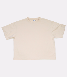 sand drop-shoulder tees made of 250gsm cotton, these heavy tees provide an oversized fit and incredible softness