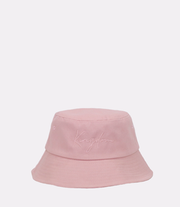 pink bucket hat is made of a thick polyester fiber blend that is durable, and adjustable